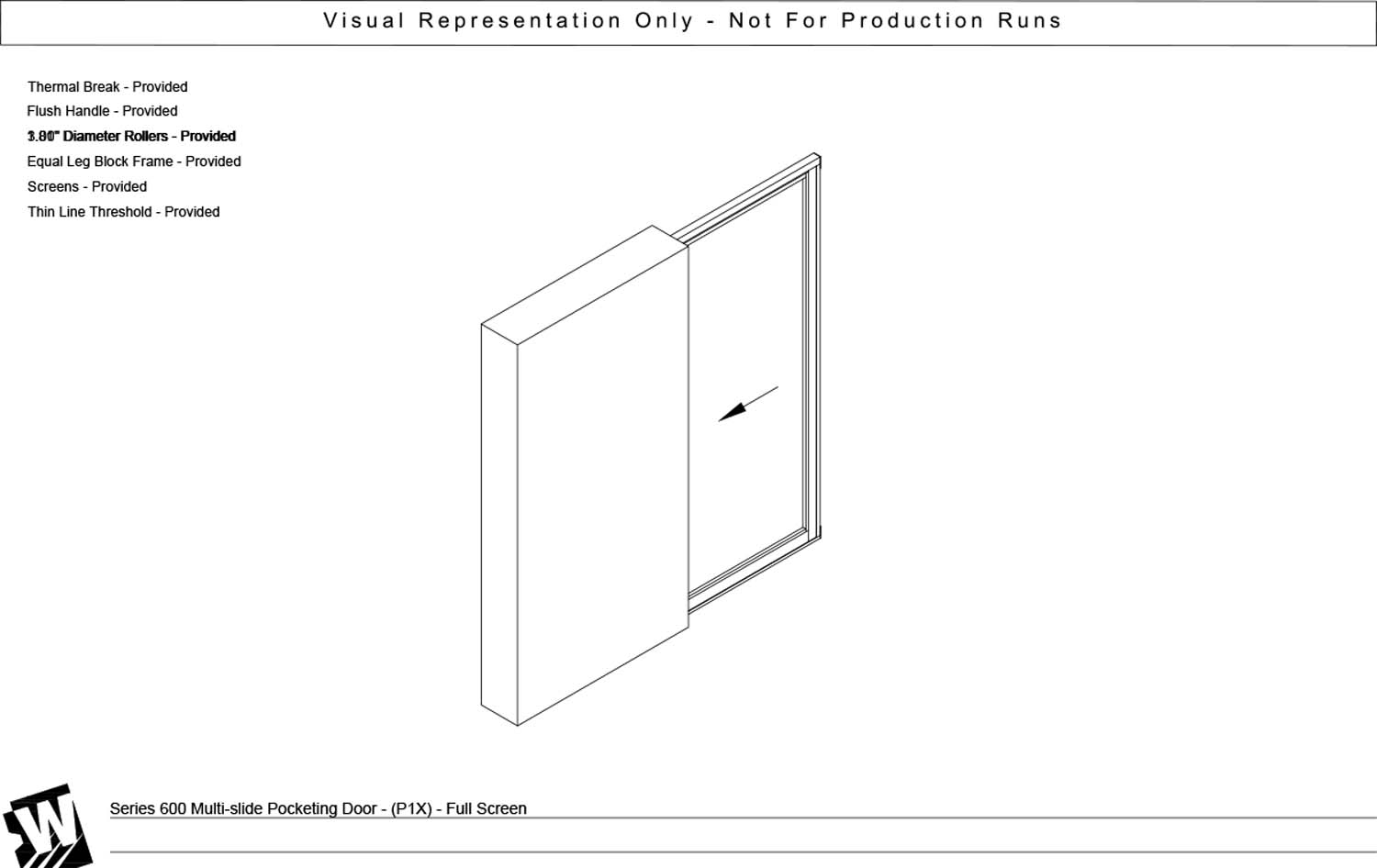 PX - Pocket with 1 Vent Panel - Thinline Threshold