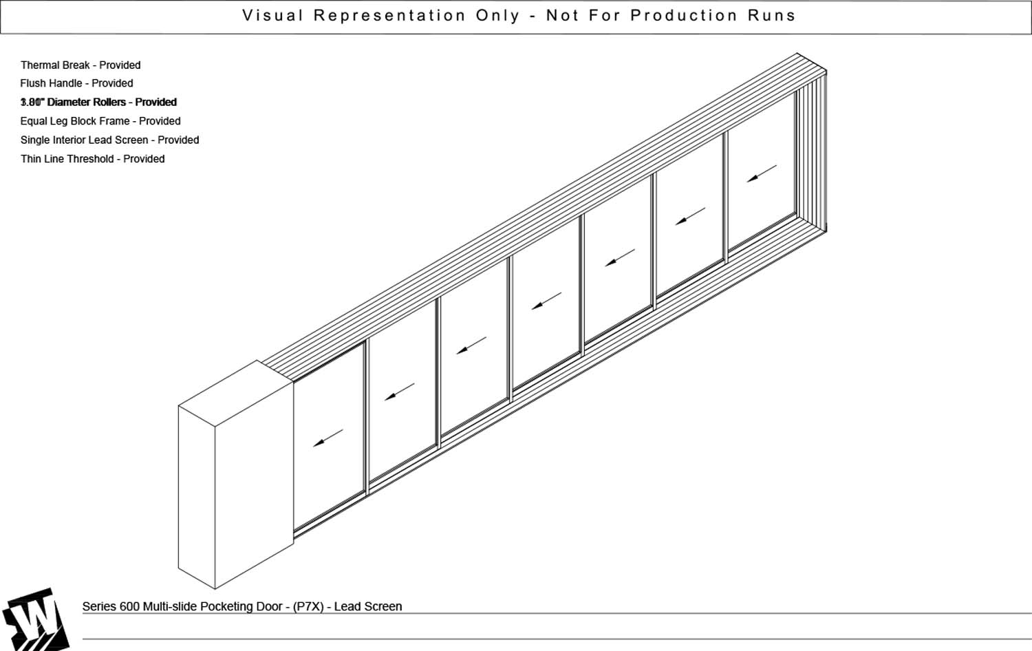 PXXXXXXX - Pocket with 7 Vent Panels - Thinline Threshold