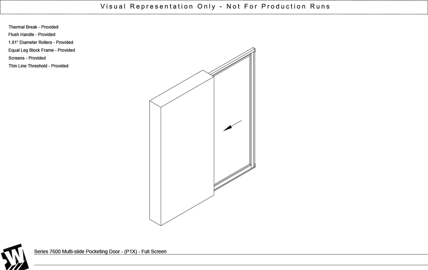 PX - Pocket with 1 Vent Panel - Thinline Threshold