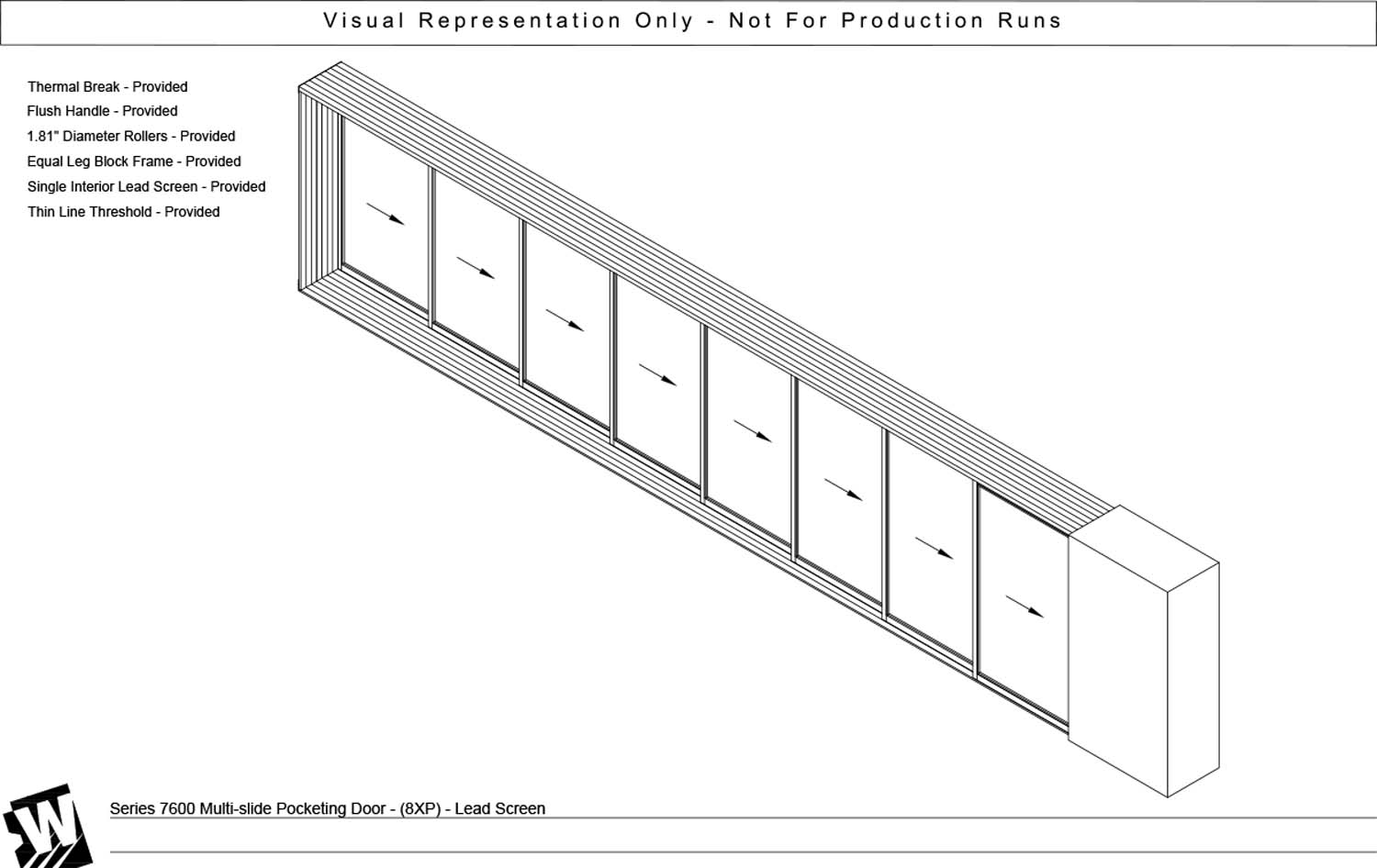 XXXXXXXXP - 8 Vent Panels with Pocket - Thinline Threshold
