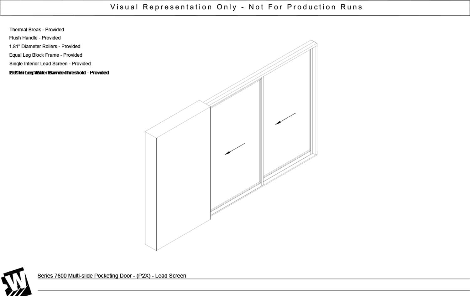 PXX - Pocket with 2 Vent Panels - Flush & Water Barrier Threshold