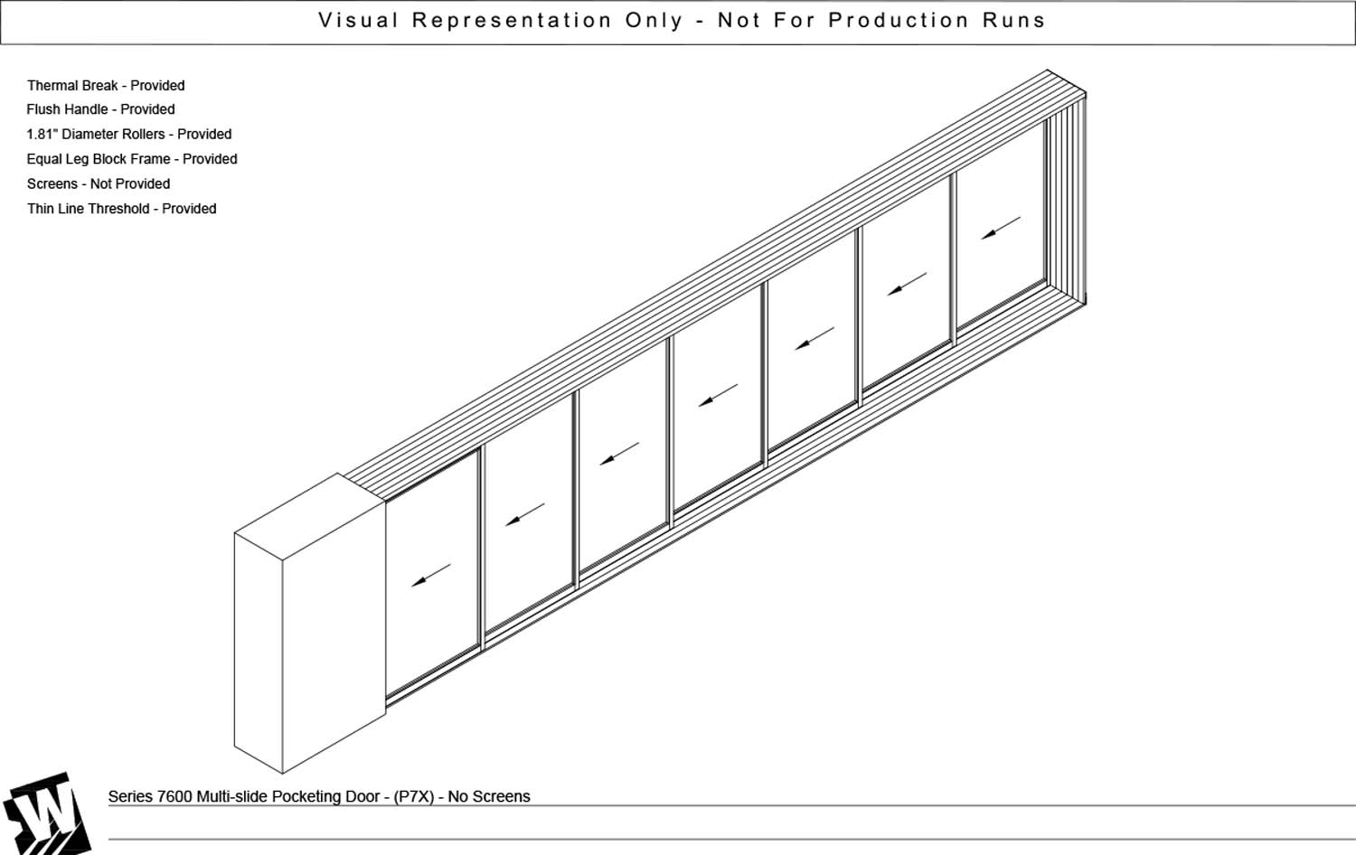 PXXXXXXX - Pocket with 7 Vent Panels - Thinline Threshold