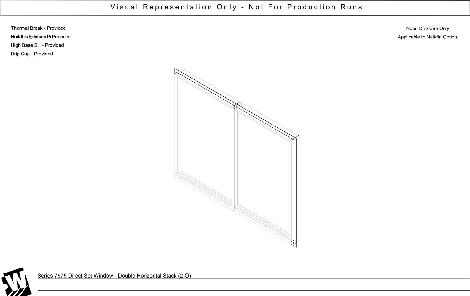 2-O – Direct Set Window Wall Mulled Horizontally