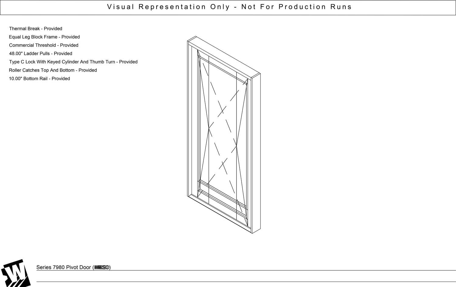 Pivot Door Standalone - EQ – Equal Leg